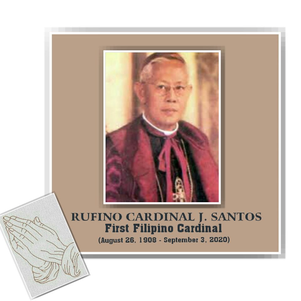 RUFINO CARDINAL SANTOS 47th death anniversary – Mother Butler Guild